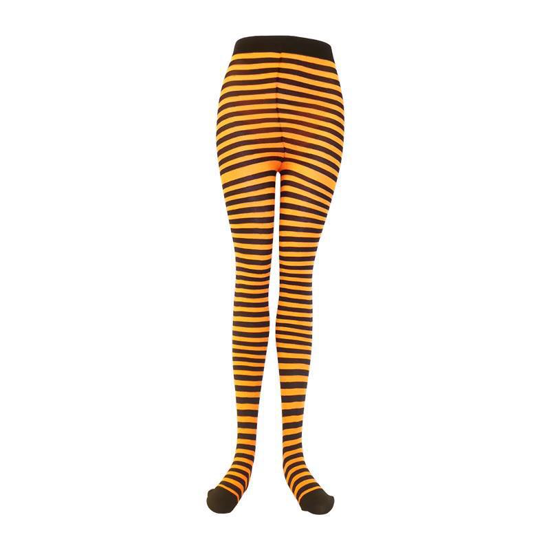 Rainbow Colorful Striped Stockings For Halloween Party