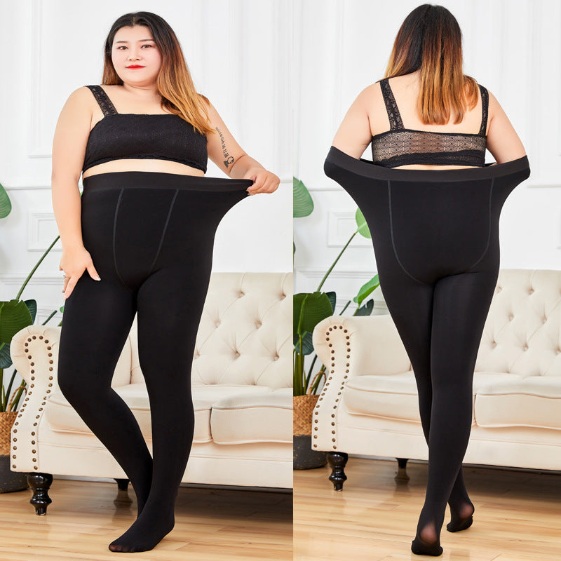 Fleece bottoming pantyhose