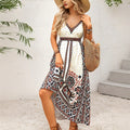 Backless Bohemian Ethnic-Style Slip Dress
