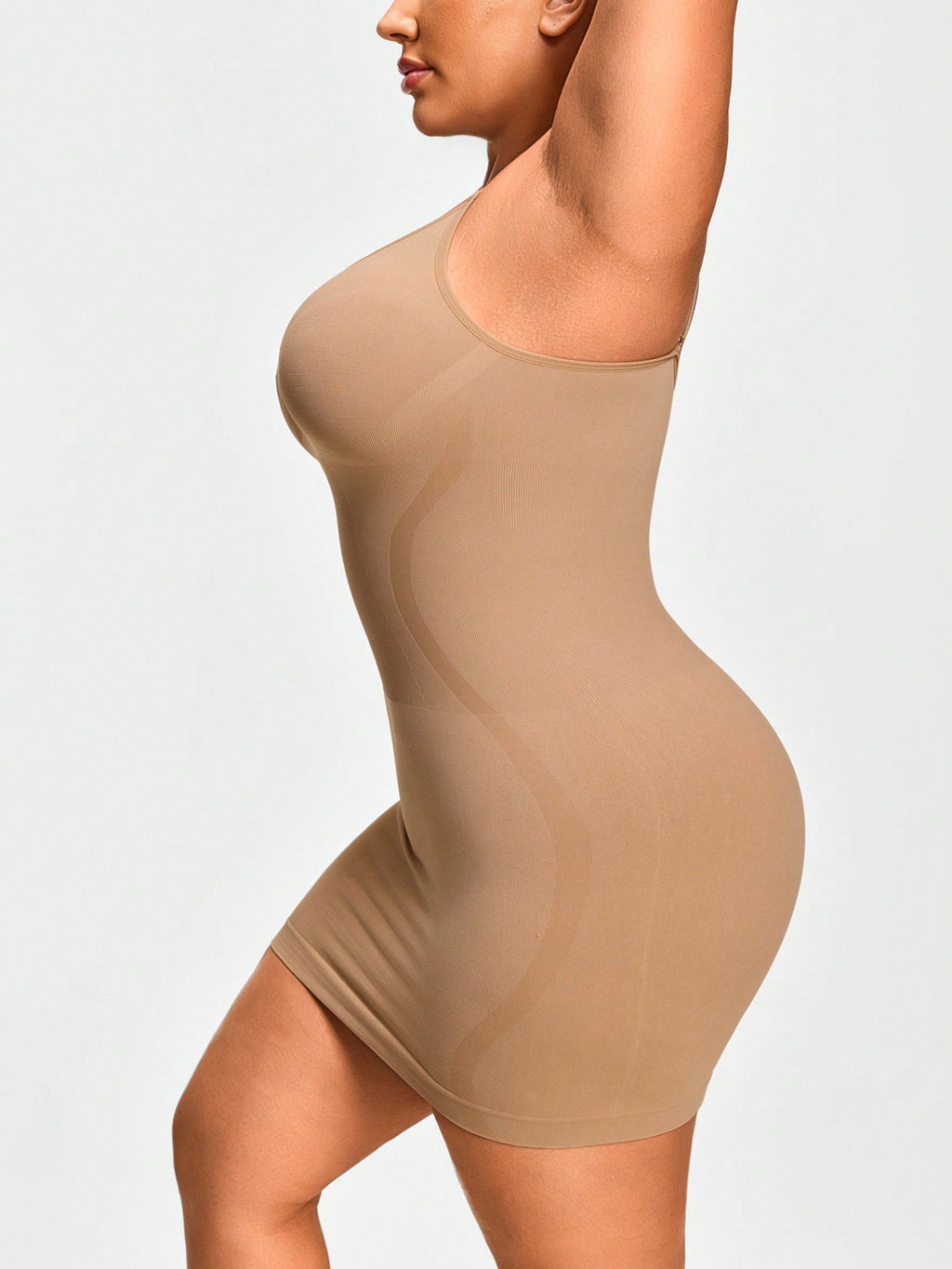 Women's Firm Control Shapewear Slip Dress - Bust Support & Waist Curve Contour