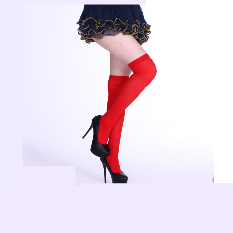 Rainbow Colorful Striped Stockings For Halloween Party