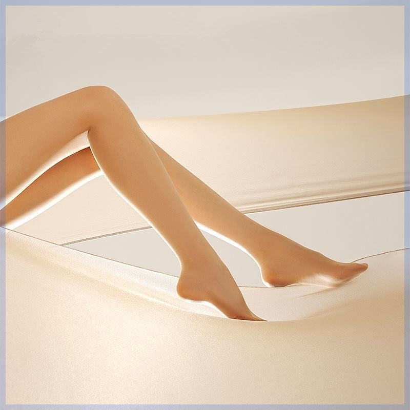 Silky Mesh Waist Seamless Chocolate Pantyhose Superb Fleshcolor Pantynose