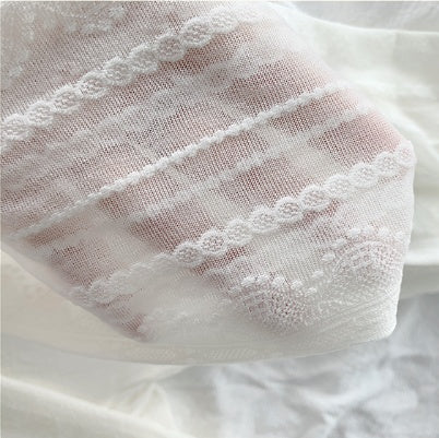 Lace white pantyhose