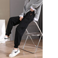 Women's Spring And Autumn Thin Loose Black Sports Pants