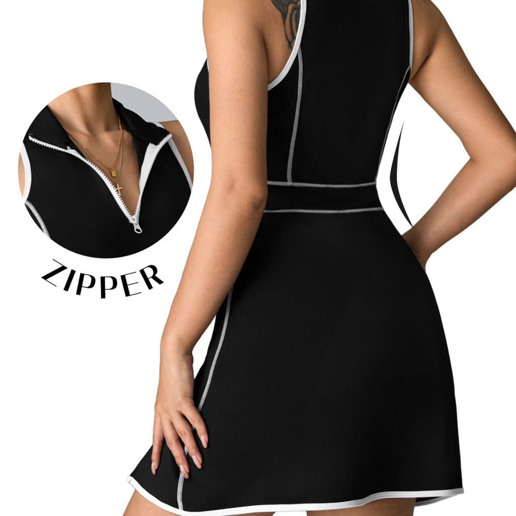 Womens Tight High-waisted Anti-exposure Casual Sports Skirt