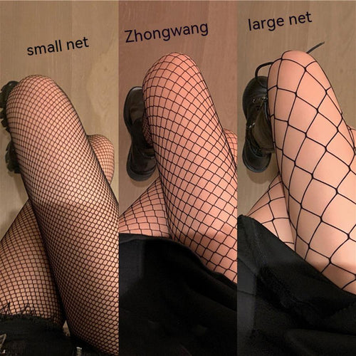 Diamond Lattice Large Medium And Small Fishnet Pantyhose