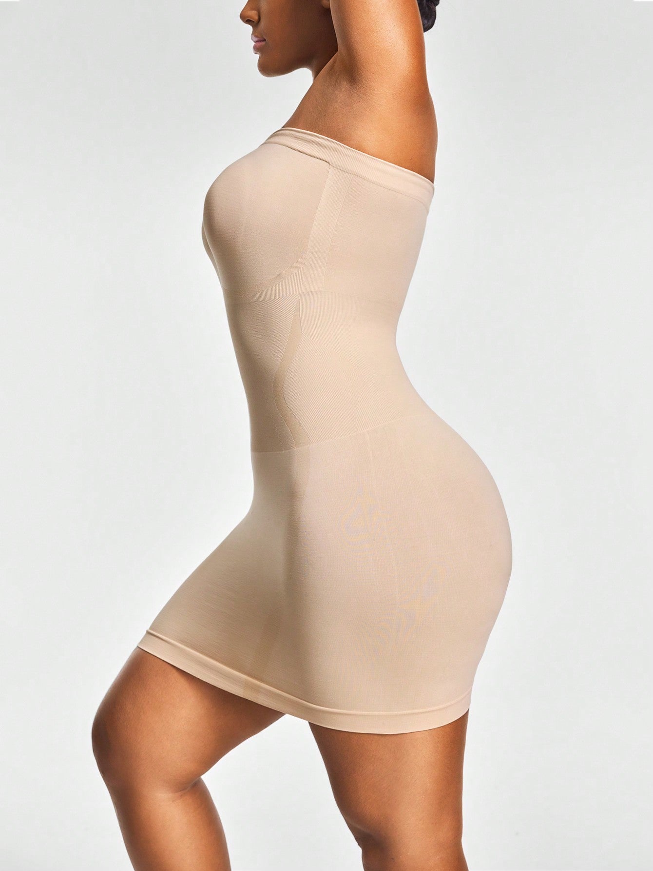 Strapless Full Body Shapewear Dress - Bust Lift, Tummy Control & Natural Butt Enhancement