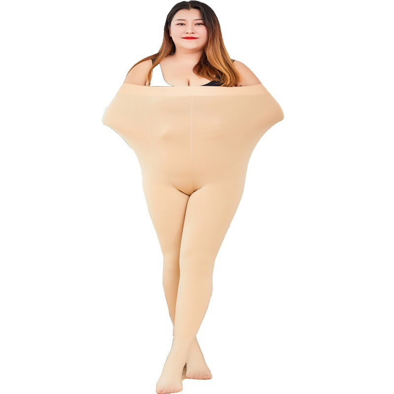 Fleece bottoming pantyhose