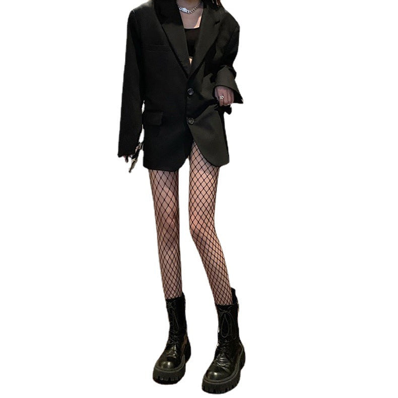 Diamond Lattice Large Medium And Small Fishnet Pantyhose