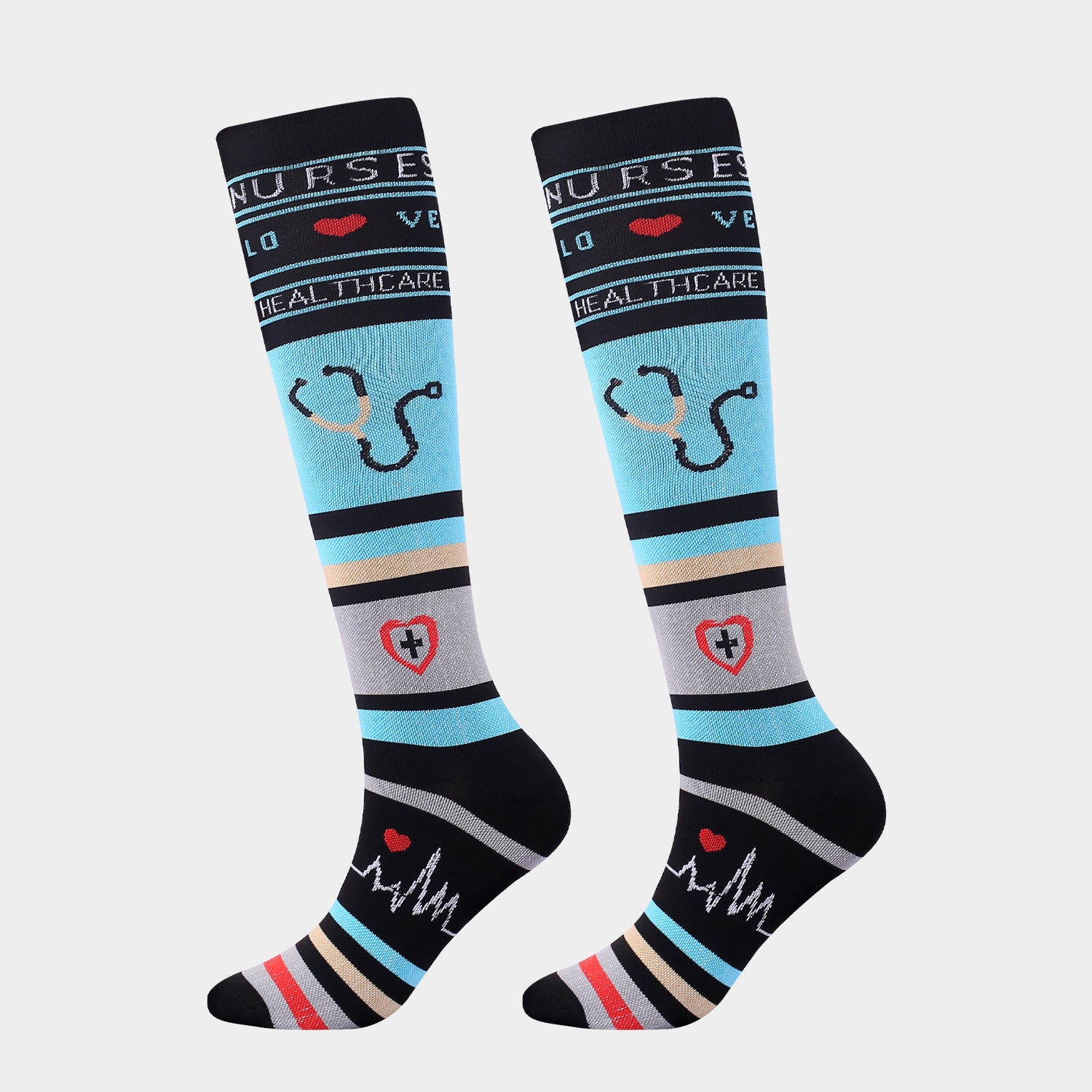 New Sports Compression Stockings Running Compression Socks