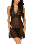 Sexy Lingerie Women's Halter Nightdress
