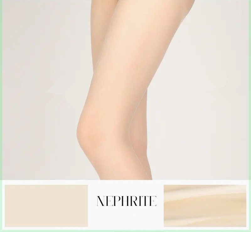 Silky Mesh Waist Seamless Chocolate Pantyhose Superb Fleshcolor Pantynose